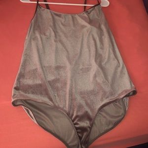 COPY - Velvety spaghetti strap body suit!